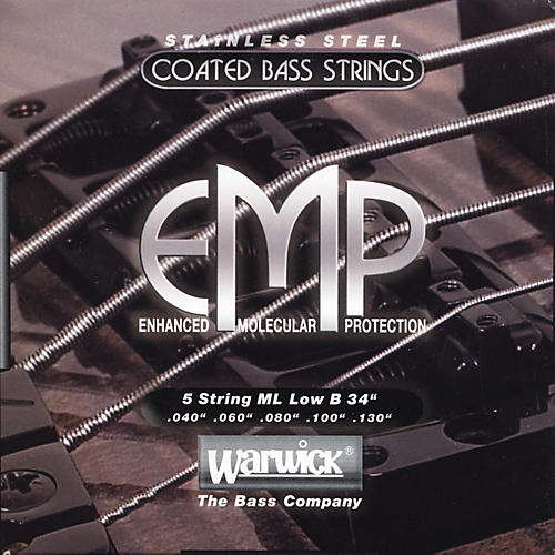 ML5B EMP COATED 5-String Bass Strings Medium Light