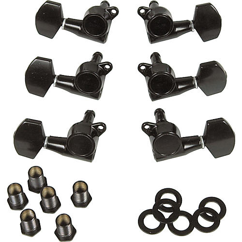 Gotoh MLB3-G 3-On-A-Side Locking Tuners 6-Pack Condition 1 - Mint Black