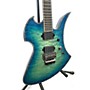 Used B.C. Rich MOCKINGBIRD EXTREME EXOTIC FLOYD Solid Body Electric Guitar cyan blue