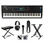Yamaha MODX8+ Synthesizer With Stand, Pedal, Bench, Microphone and Cables