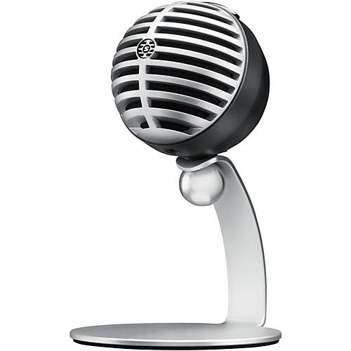 Shure MOTIV MV5 Digital Condenser Microphone With USB and Lightning Cables Included Gray