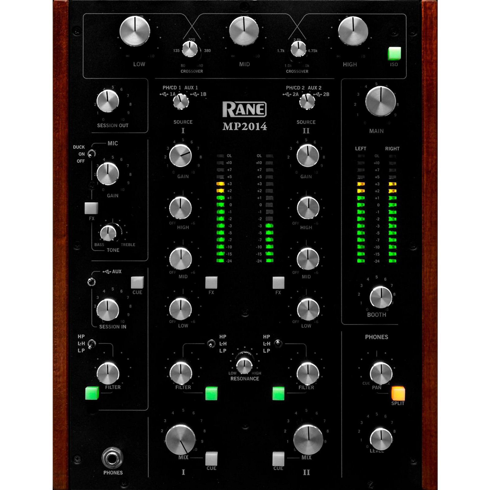 RANE MP2014 2Channel Rotary DJ Mixer Musician's Friend