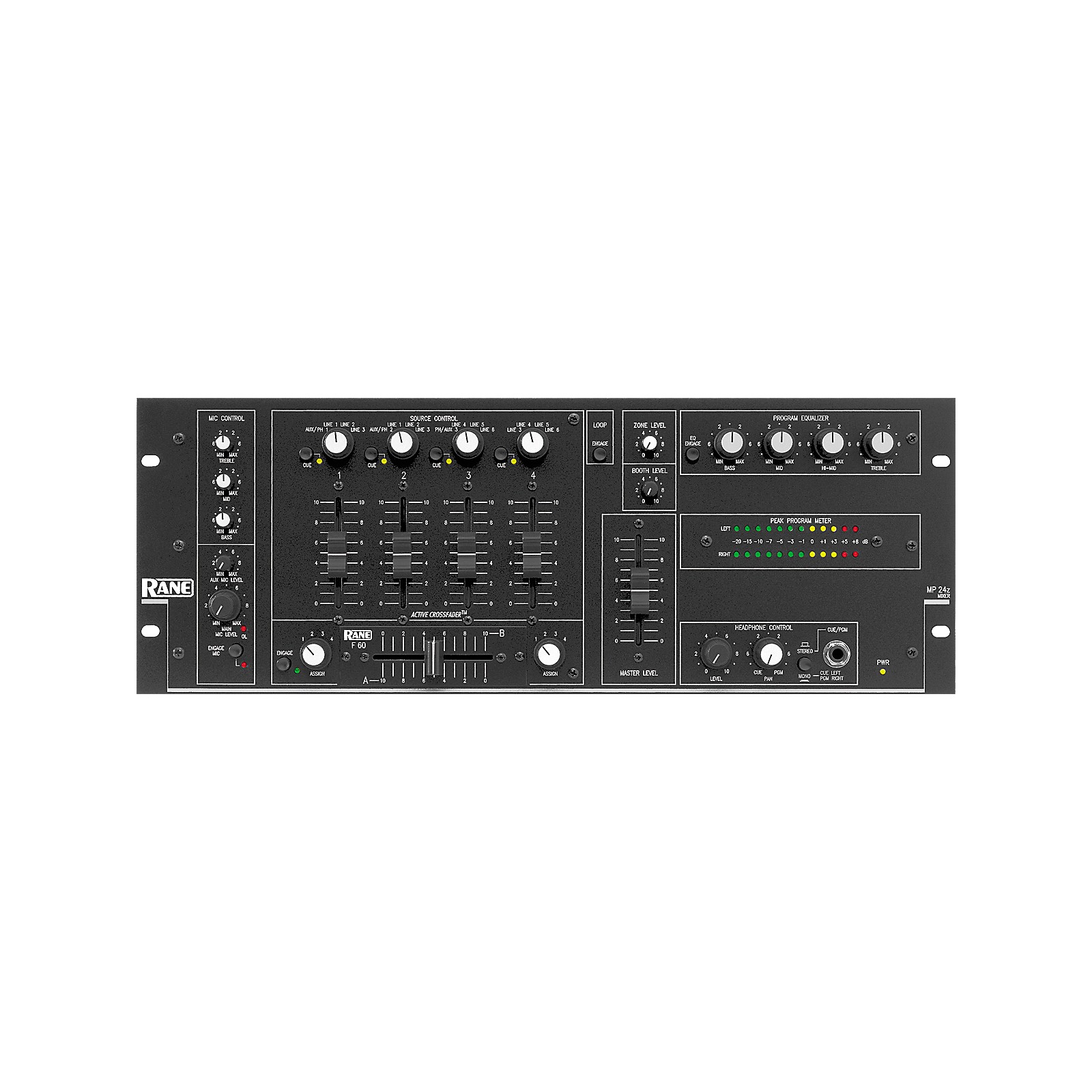 RANE MP24z Active DJ Mixer Musician's Friend