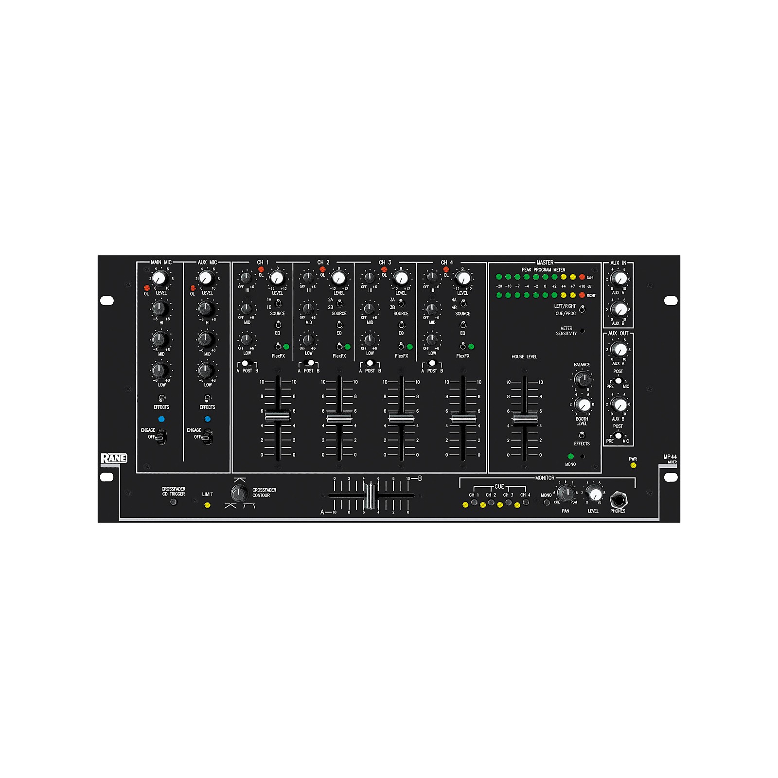 RANE MP44 DJ Club Mixer Musician's Friend