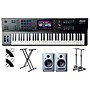 Akai Professional MPC Key 61 Production Synthesizer With X-Stand, Studio Monitors, Speaker Stands and 15' TRS Cables