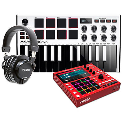 Akai Professional MPC ONE+ Standalone Production Center With MPK mini mk3 & Headphones