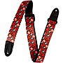 Levy's MPJR 1 1/2 inch Wide Kids Guitar Strap Black, Red and White