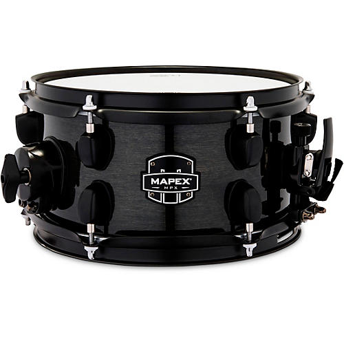 Mapex MPX Maple/Poplar Hybrid Shell Side Snare Drum 10 x 5.5 in. Transparent Midnight Black