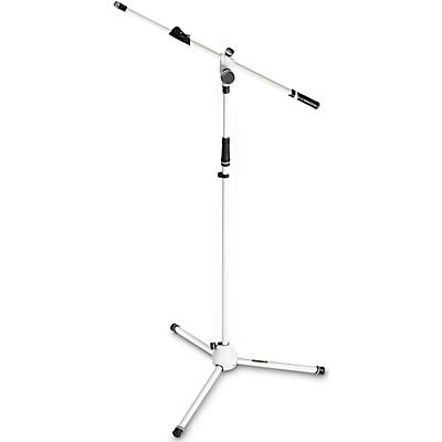 Gravity Stands MS 4322 Microphone Stand With Telescoping Boom - White