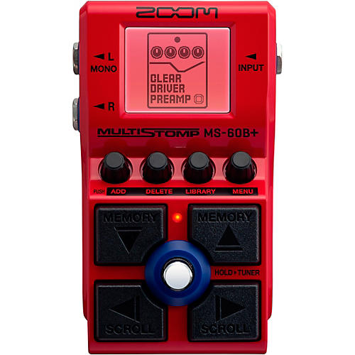 Zoom MS-60B+ MultiStomp Bass Effects Pedal Condition 1 - Mint Red