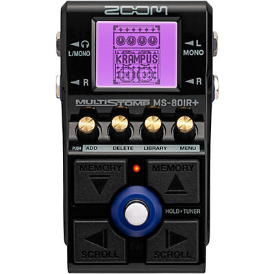 Zoom MS-80IR+ MultiStomp Pedal with Multi-Layer IR Technology Effects Pedal