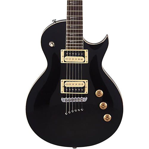 Mitchell MS400 Modern Single-Cutaway Electric Guitar Black