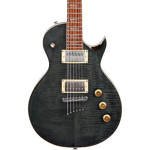 Mitchell MS450 Modern Single-Cutaway Electric Guitar Flame Black