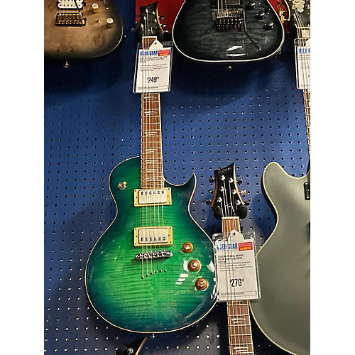 Mitchell MS450 Solid Body Electric Guitar See Thru Green
