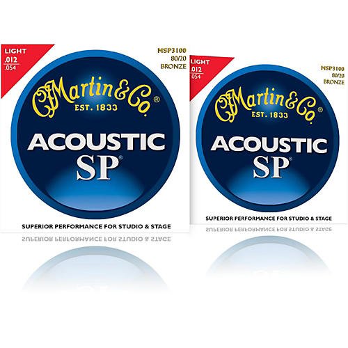 MSP3100 SP 80/20 Bronze Light 2-Pack Acoustic Guitar Strings