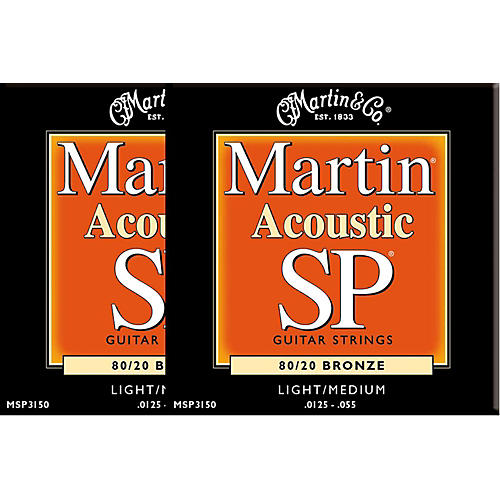 MSP3150 SP Bronze Light/Medium Acoustic Guitar Strings (2 Pack)