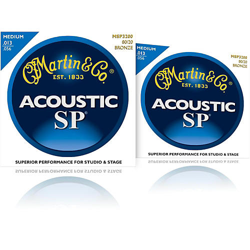 MSP3200 SP 80/20 Bronze Medium 2-Pack Acoustic Guitar Strings