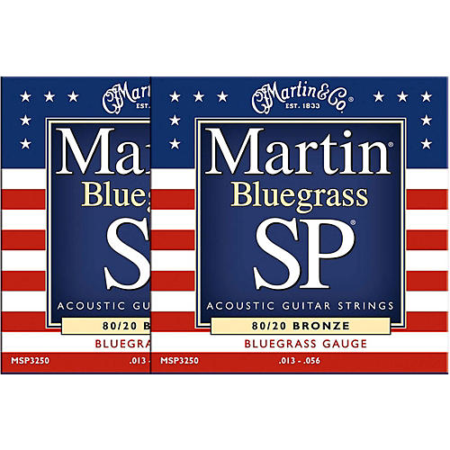 MSP3250 SP Bronze Bluegrass Medium Acoustic Guitar Strings (2 Pack)