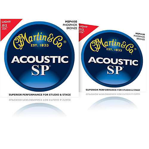 MSP4100 Phosphor Bronze Light Acoustic Strings (2 Pack)