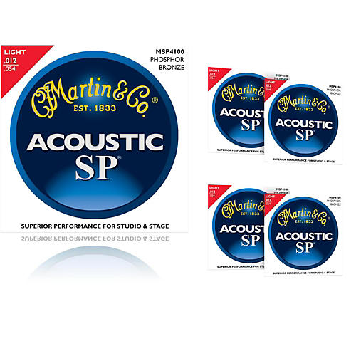 MSP4100 Phosphor Bronze Light Acoustic Strings (5-Pack)