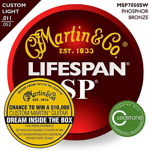MSP7050 SP Lifespan 92/8 Custom Light (11-52) Acoustic Guitar Strings