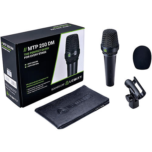 Lewitt Audio Microphones MTP-250 DMs Cardioid Dynamic Microphone with On/Off Switch Black