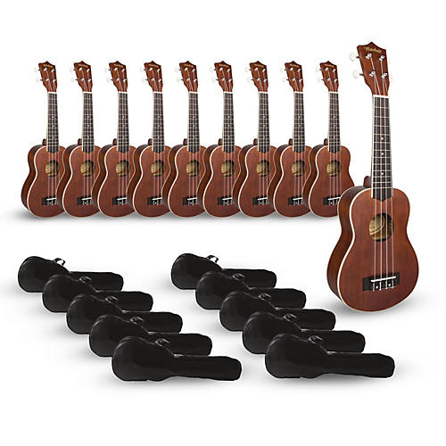 Mitchell MU40 Soprano Ukulele Classroom 10-Pack