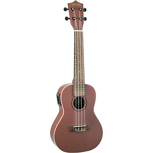 Mitchell MU50SE Acoustic-Electric Concert Ukulele With Solid Cedar Top Rose Gold