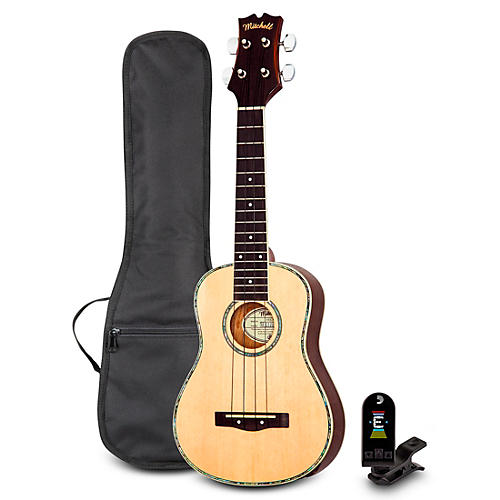 Mitchell MU70 12-Fret Concert Ukulele Pack Natural
