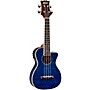 Mitchell MU80X-CE-QAB-BL Exotic Acoustic Electric Cutaway Ukulele Quilt Ash Burl Blue