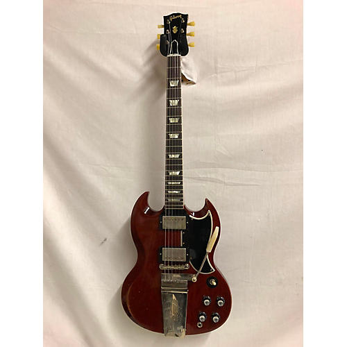 Gibson MURPHY LAB HEAVY AGED 1964 SG STANDARD WITH MAESTRO VIBROLA Solid Body Electric Guitar Faded Cherry