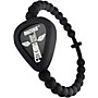 Pickbandz MUZiiKA Pick Holder Beaded Bracelet with Cross Medium Black