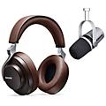 Shure MV7-S USB Microphone and AONIC 50 Headphones Content Creator Bundle WhiteBrown