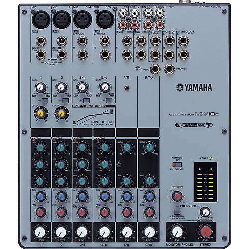 Yamaha MW10C 10-Channel USB Mixer with Compression | Musician's Friend