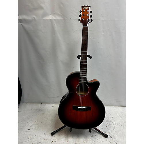 Mitchell MX-430 SPALTED MAPLE Acoustic Electric Guitar WHISKEY BURST