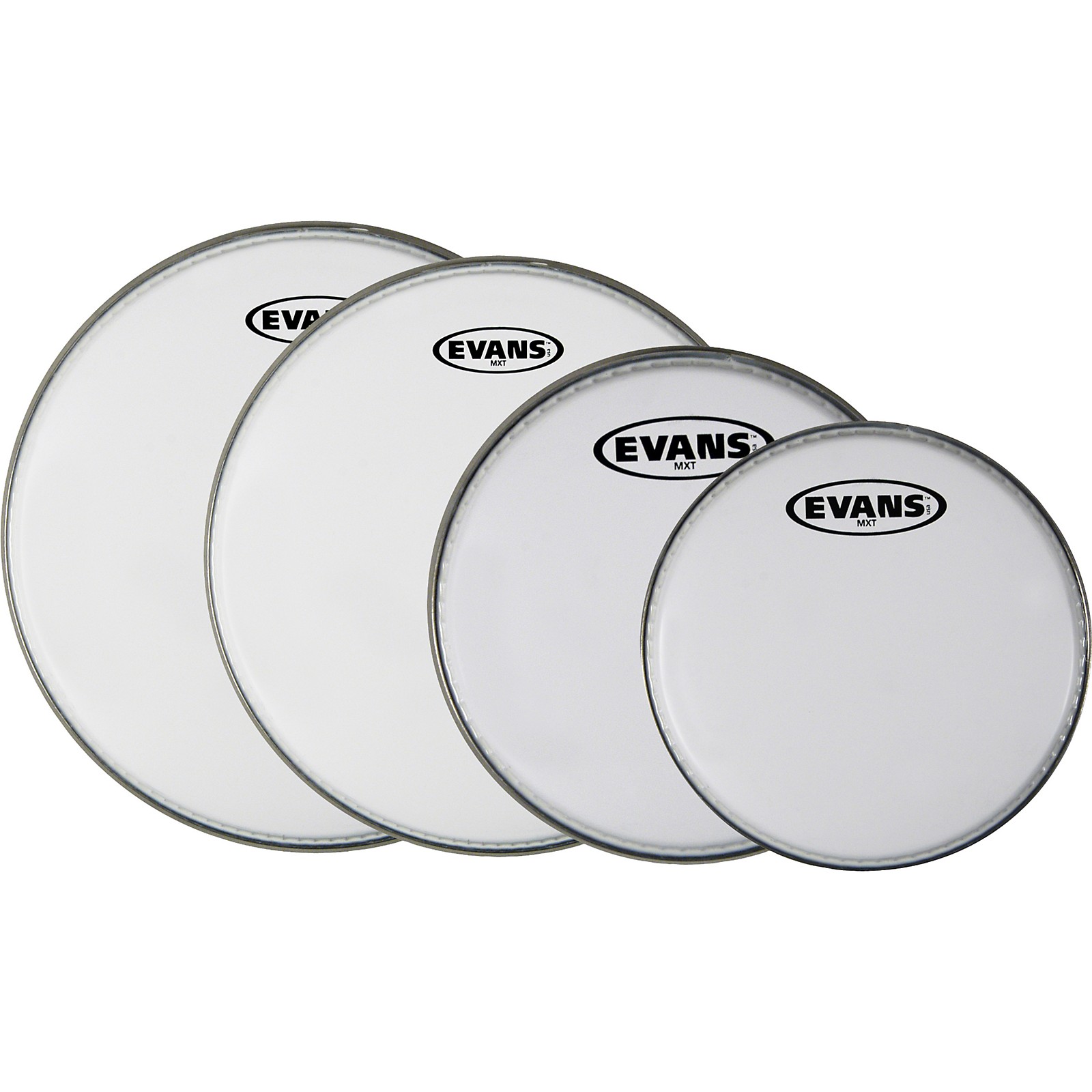 Evans MX White Tenor Drumhead 4Pack Musician's Friend