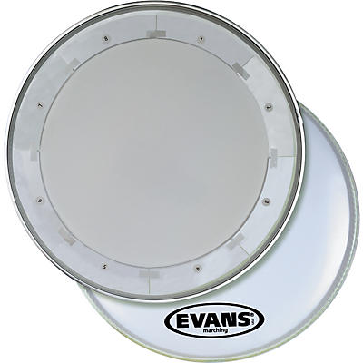 Evans MX1 White Marching Bass Drum Head