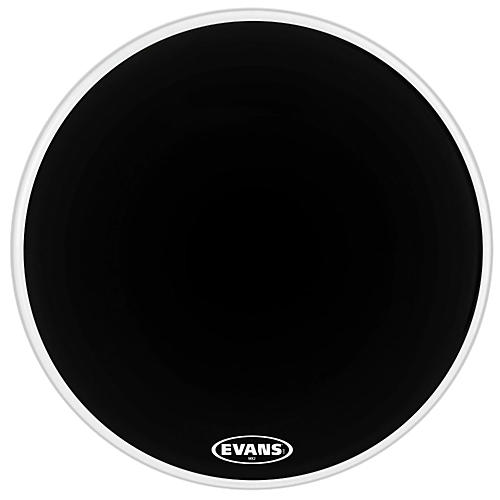Evans MX2 Black Marching Bass Drum Head Black 24 in.