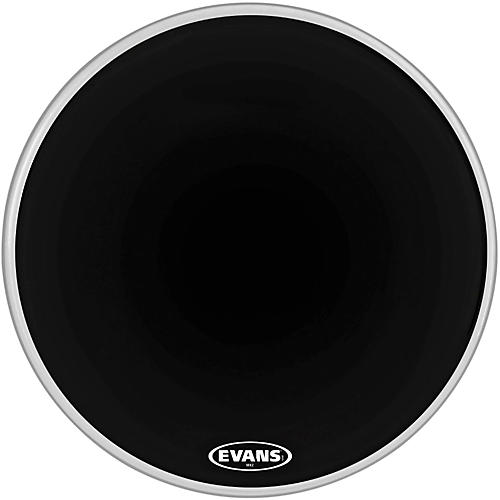 Evans MX2 Black Marching Bass Drum Head Black 26 in.