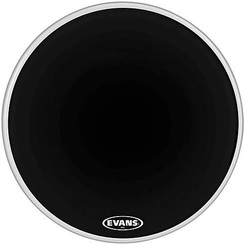 Evans MX2 Black Marching Bass Drum Head Black 28 in.