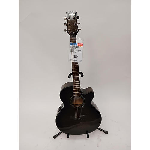 Mitchell MX420 QAB MBK Acoustic Electric Guitar CHARCOAL BURST