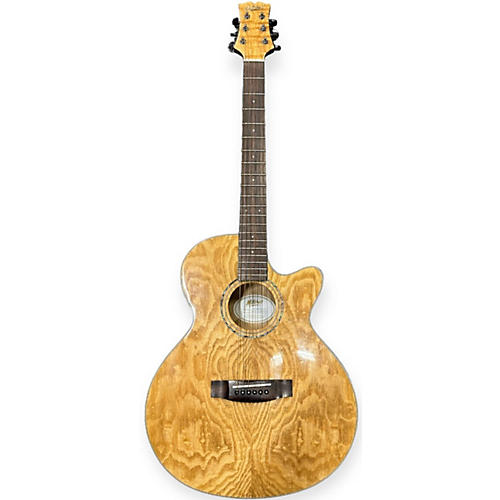 Mitchell MX430Q Acoustic Electric Guitar Ash Burl Natural