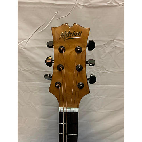 Mitchell MX430QAB Acoustic Electric Guitar Ash Burle