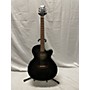 Used Mitchell MX430QAB Acoustic Electric Guitar Midnight Black Edge