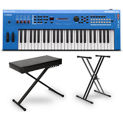 Yamaha MX49 49-Key Music Production Synthesizer Essentials Bundle -