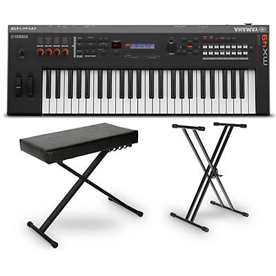 Yamaha MX49 49-Key Music Production Synthesizer Essentials Bundle