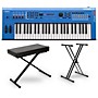 Yamaha MX49 49-Key Music Production Synthesizer Essentials Bundle Blue