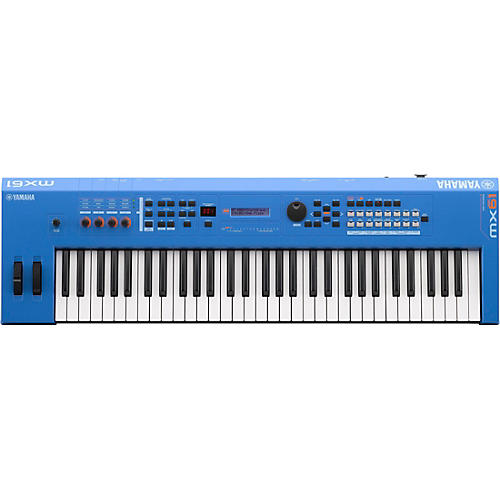 Yamaha MX61 61 Key Music Production Synthesizer Condition 2 - Blemished Electric Blue 194744866159