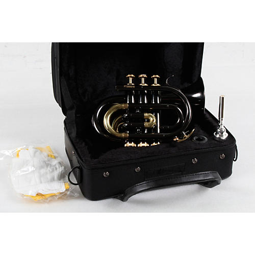 Allora MXPT-5801-BK Black Nickel Series Pocket Trumpet Condition 3 - Scratch and Dent Black Nickel 194744193880
