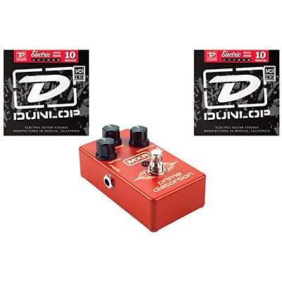Dunlop MXR Prime Distortion Pedal With Two Sets of DEN1046 Strings